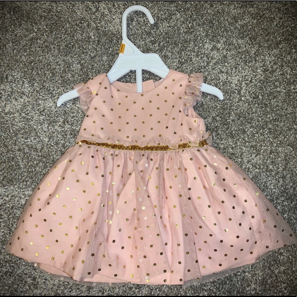 Pink gold dress